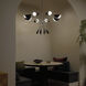 Arcus LED 45.5 inch Satin Nickel with Black Chandelier Ceiling Light